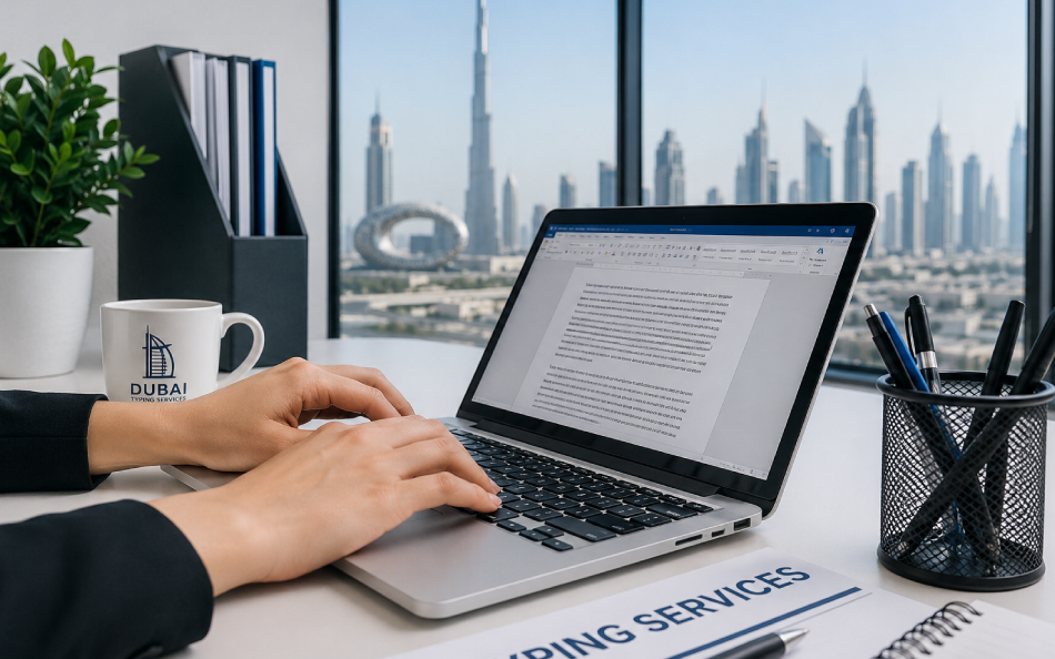 typing services Dubai